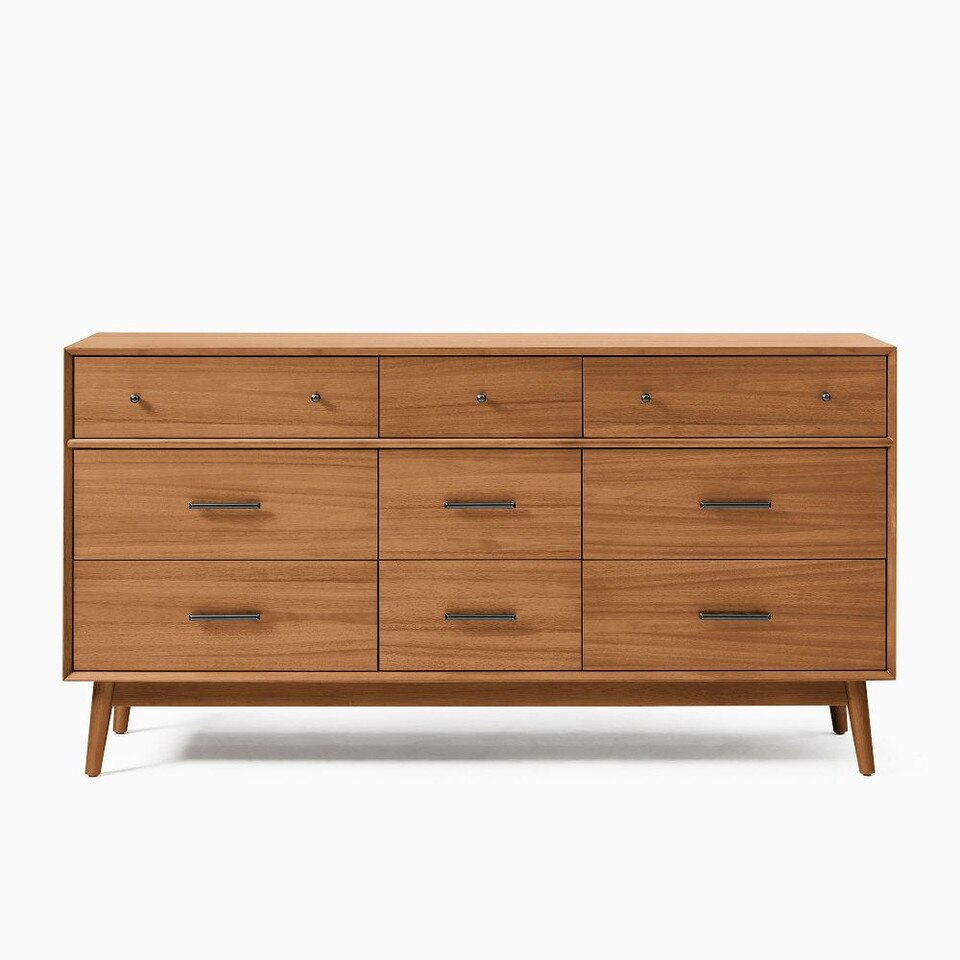 Mid-Century 9-Drawer Dresser (178 cm) | West Elm Australia